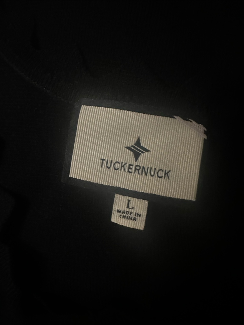 TUCKERNUCK Black Ric Rac Compression Tank Size L - Picture 4 of 5